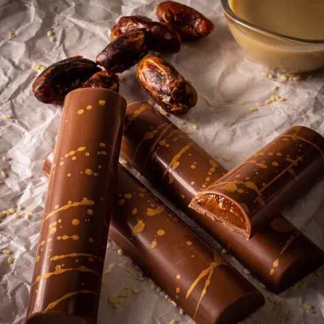 Chocolate mould bar buche smooth
